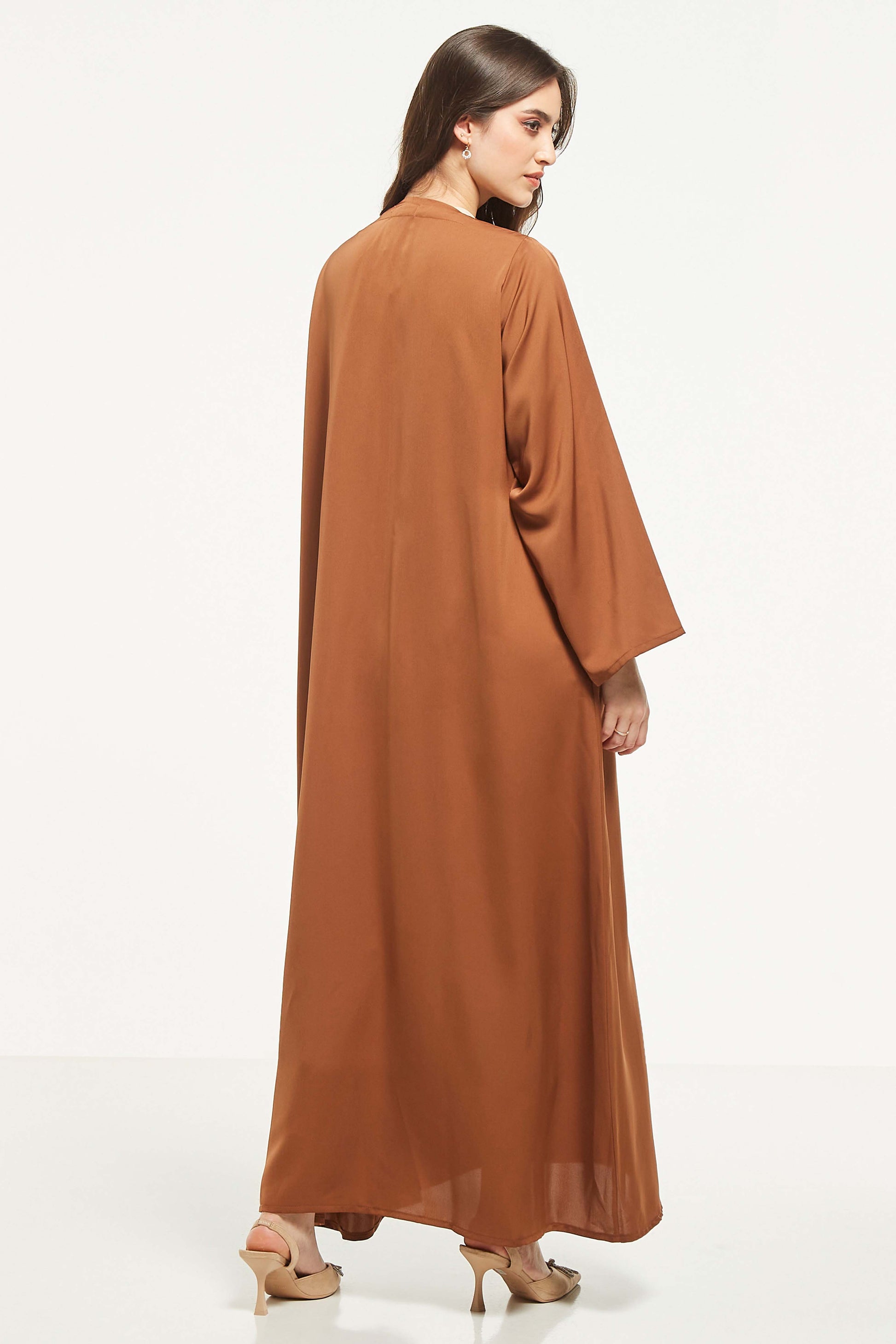 MOiSTREET Embellished Abaya with Sheila (8044676808931)