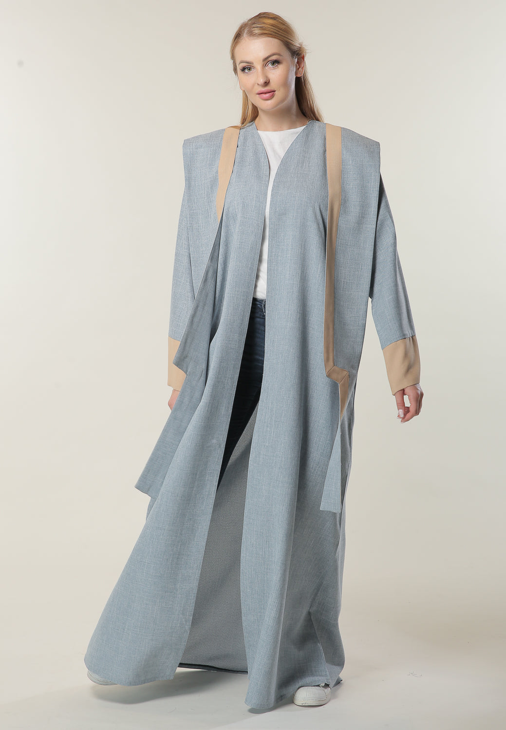 Shop Blue Casual Abaya (6701410025656)