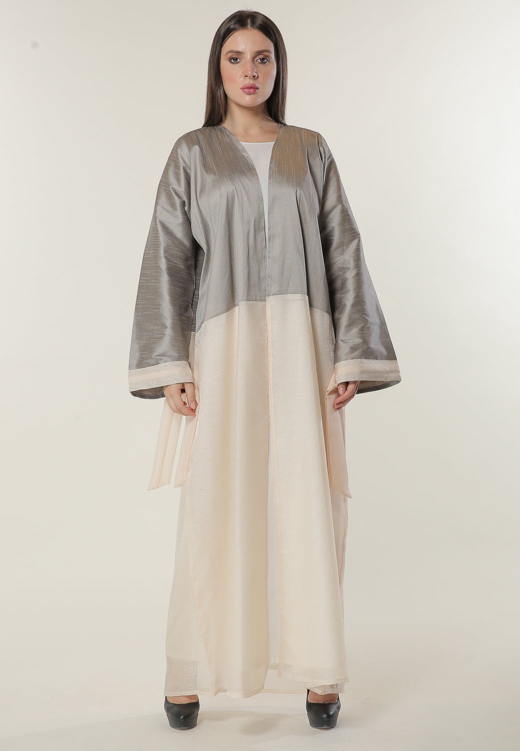 Shop Colorblock Abaya (6701410418872)