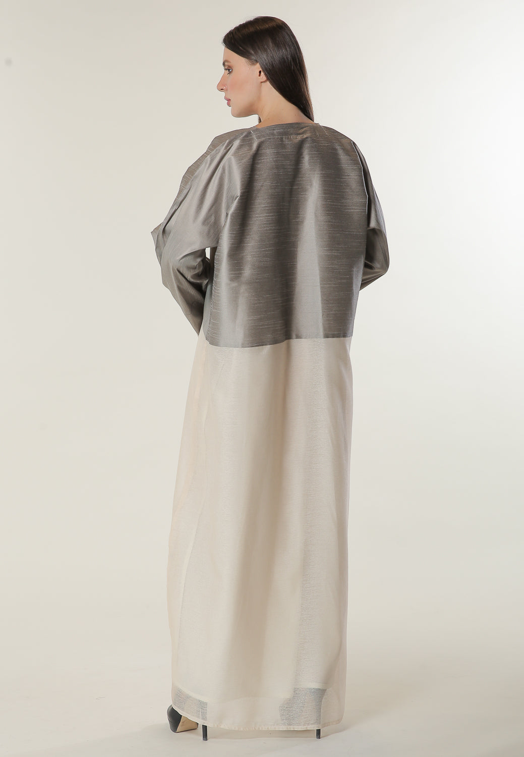 MOiSTREET Colorblock Abaya (6701410418872)