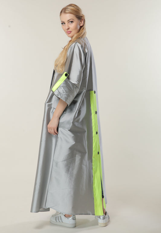 Shop Silver Casual Abaya (6701409271992)