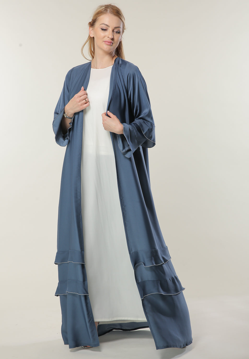 Shop Casual Blue Abaya (6701411991736)