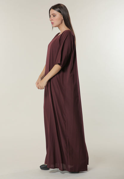 MOiSTREET Maroon Under Abaya (6701413269688)