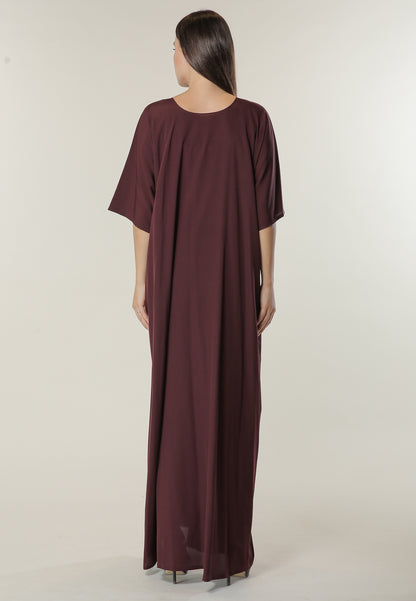 MOiSTREET Maroon Under Abaya (6701413269688)