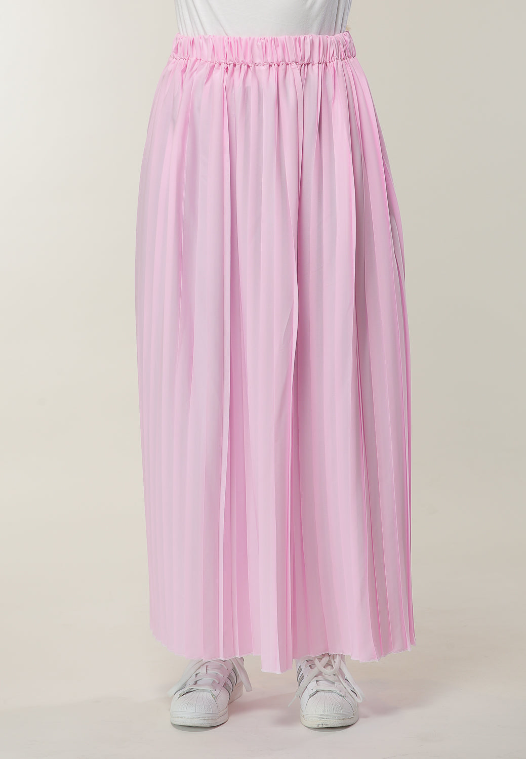 MOiSTREET Pink Pleated Skirt (6701414023352)