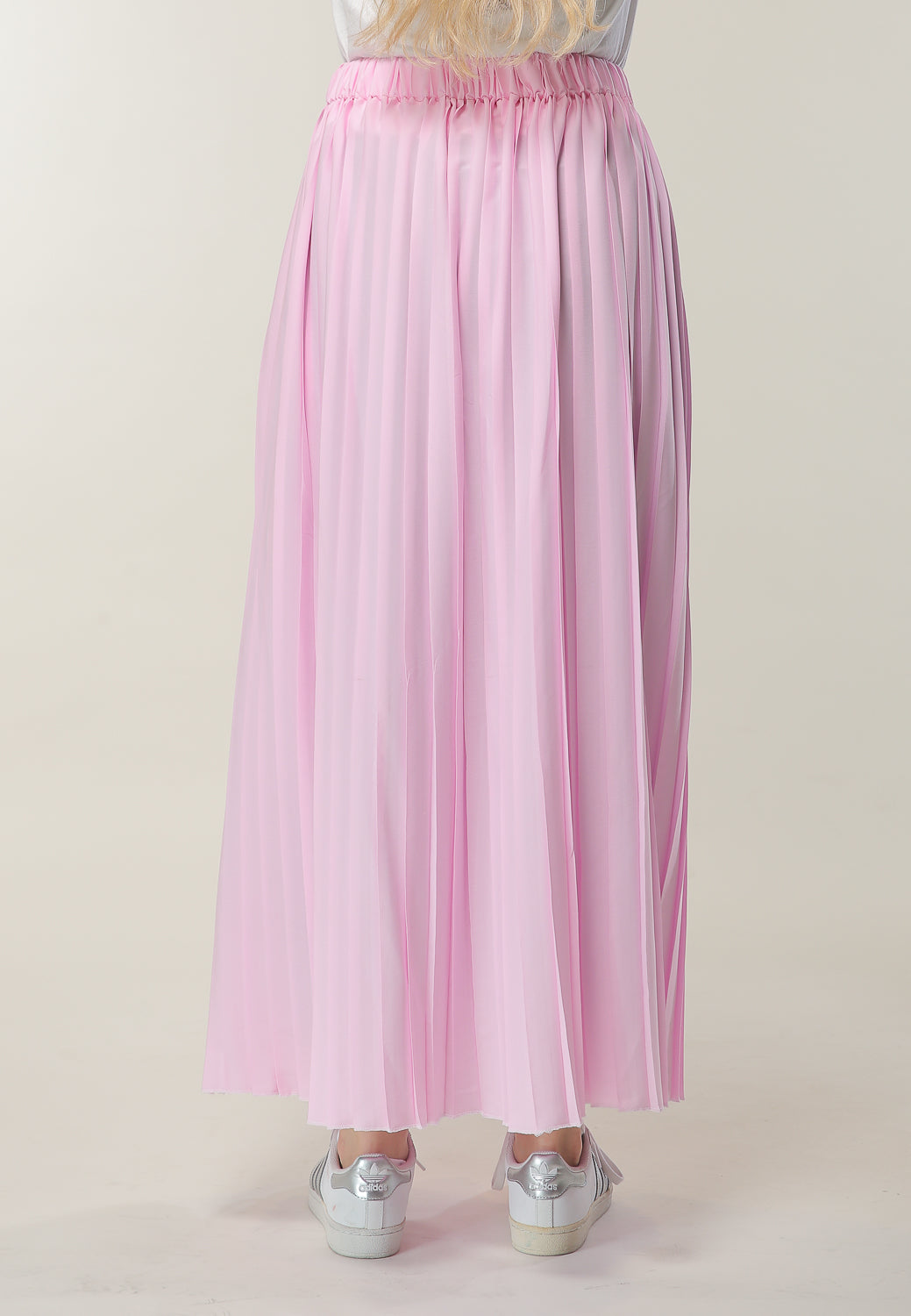 MOiSTREET Pink Pleated Skirt (6701414023352)