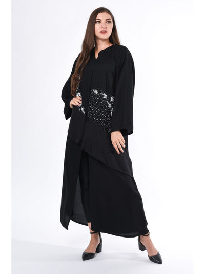 Exotic Abaya with Hand Embroidery (6701407174840)