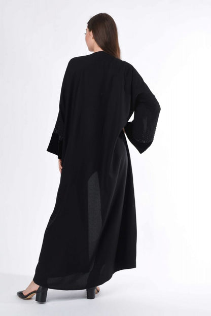 MOiSTREET Front Open Abaya With Hand Embroidery (6701404848312)