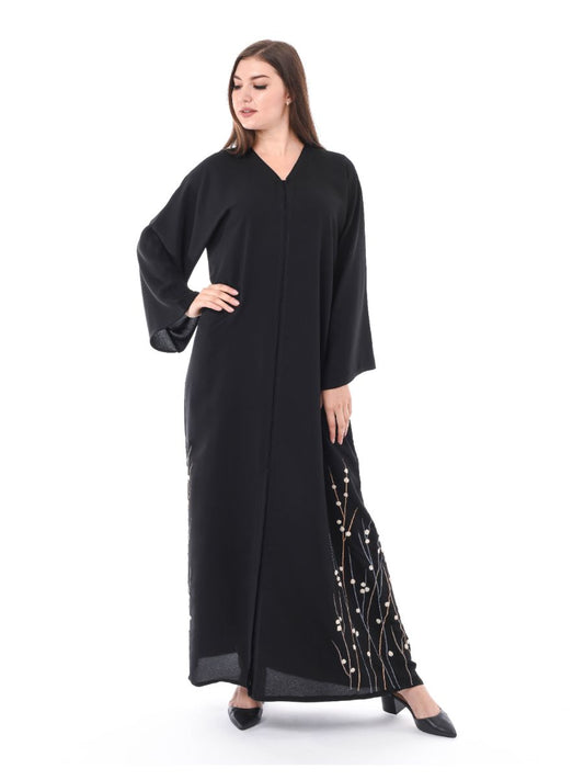 MOiSTREET Exotic Abaya with Hand Thread Work (6701407240376)