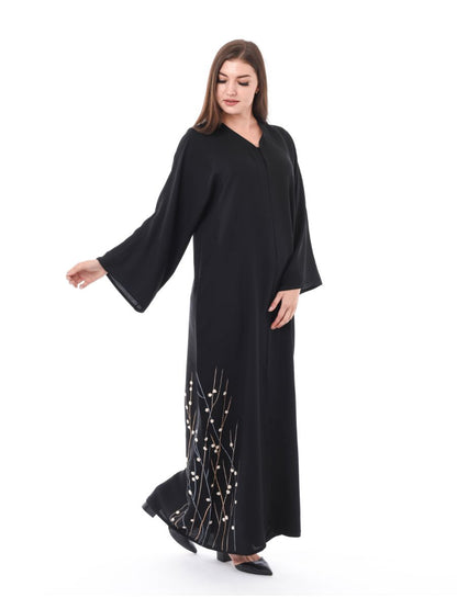 MOiSTREET Exotic Abaya with Hand Thread Work (6701407240376)