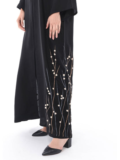 MOiSTREET Exotic Abaya with Hand Thread Work (6701407240376)