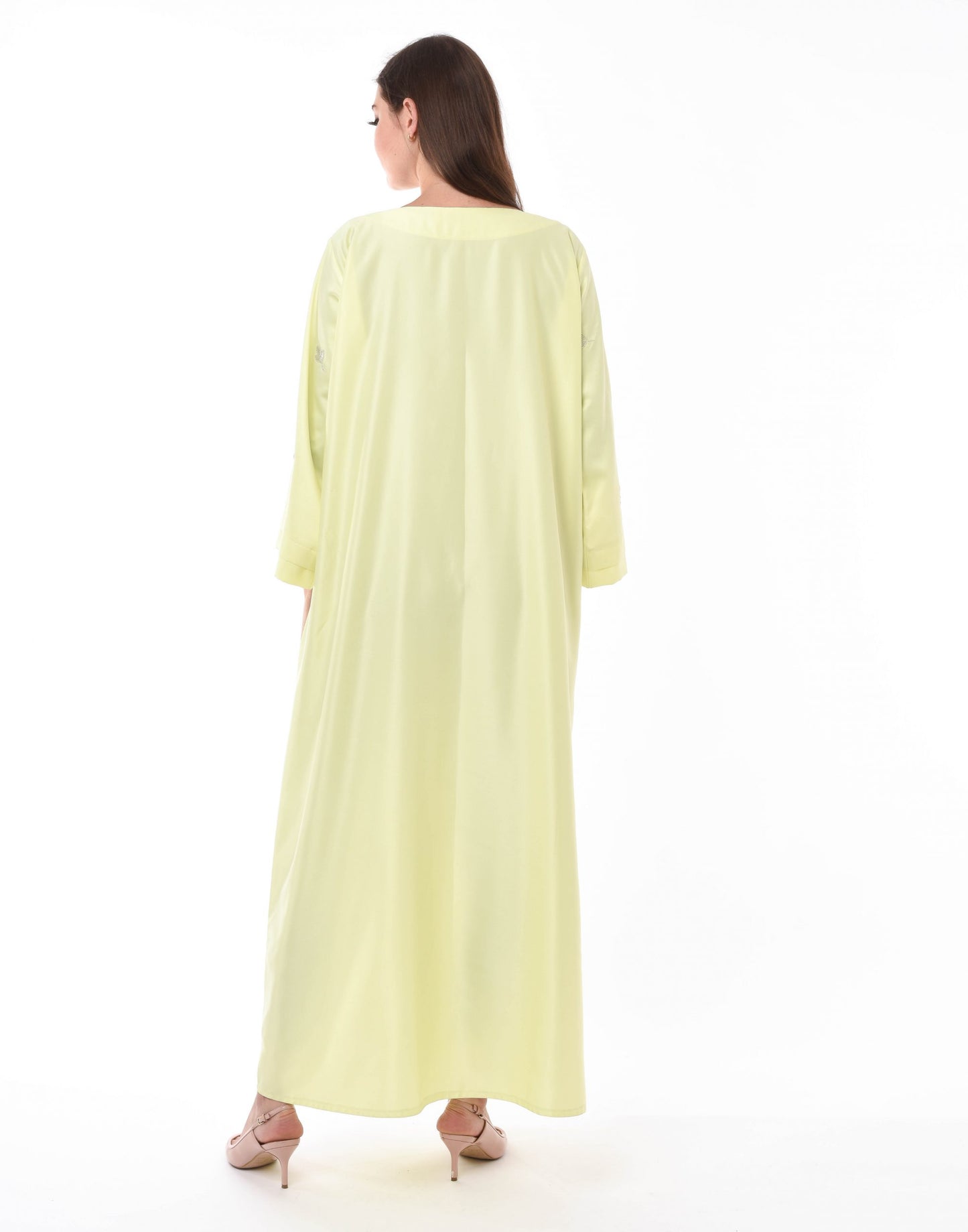 MOiSTREET Yellow Kaftan with Hand Embroidery (6701406716088)