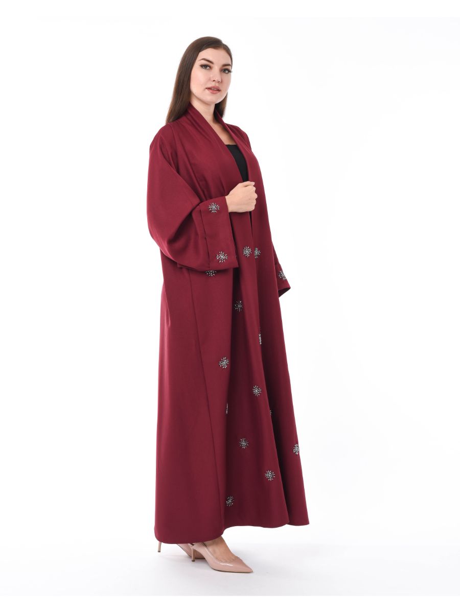 MOiSTREET Cherry Abaya with Hand Embroidery (6701407895736)