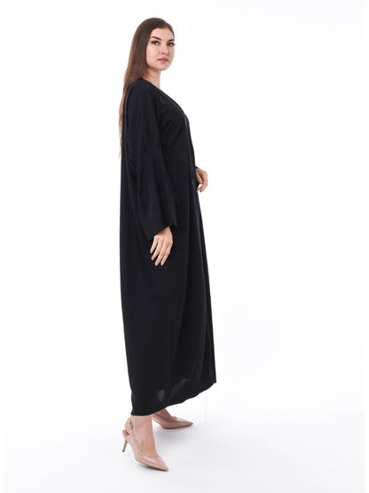 MOiSTREET Embellished Abaya with Hand Embroidery (6701408256184)