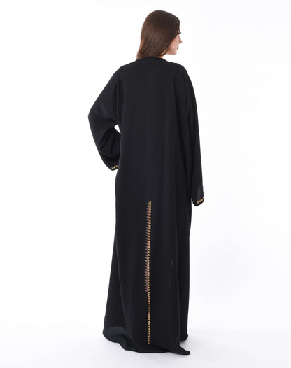 MOiSTREET Black Copper Bullets Abaya (6701408583864)