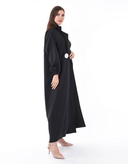 MOiSTREET Black Formal Abaya (6701408878776)
