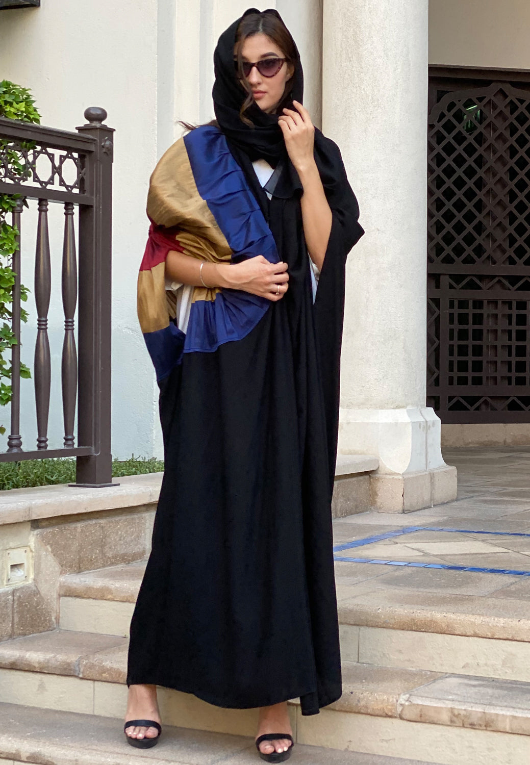 MOiSTREET Frill Flower Abaya (6701415825592)