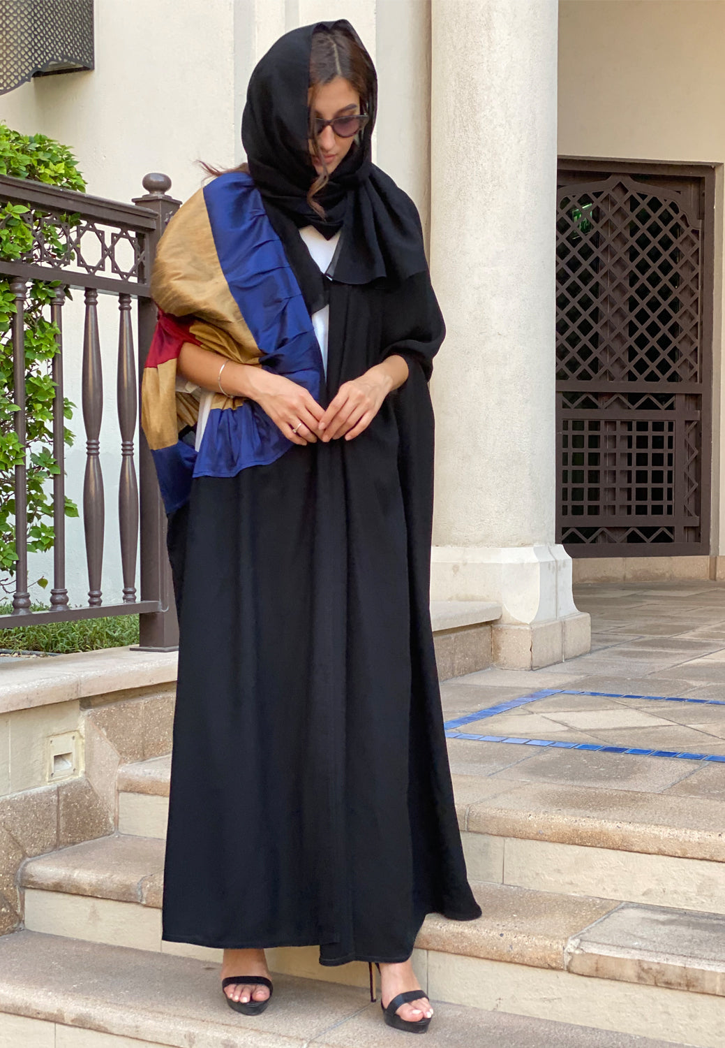 MOiSTREET Frill Flower Abaya (6701415825592)