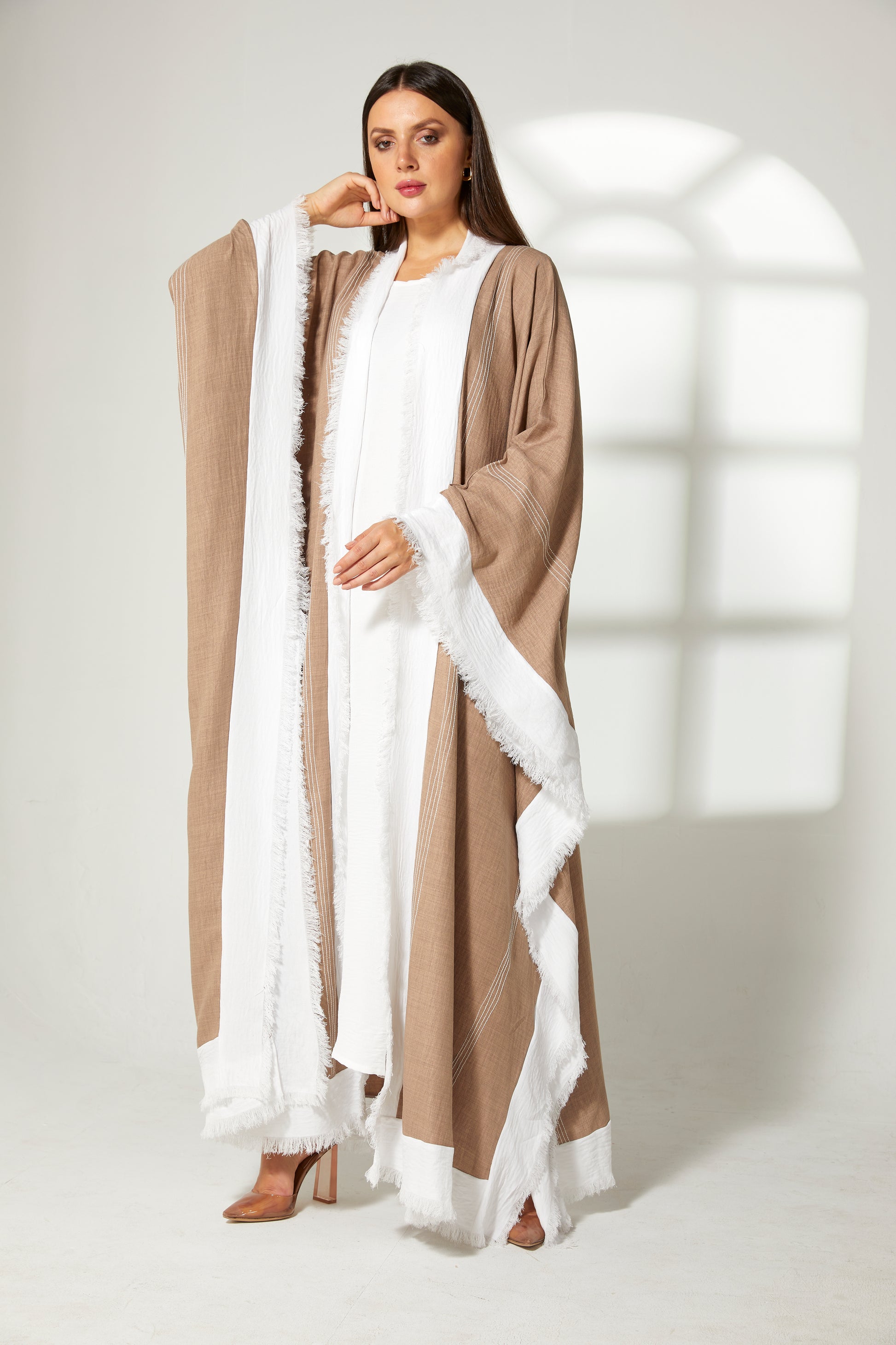 MOiSTREET Multicolor CEY Mélange Abaya (7822648082659)