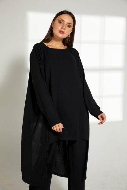 Copy of MOiSTREET Maroon CEY Mélange Fabric With  Top And Pants Set (7821708984547)