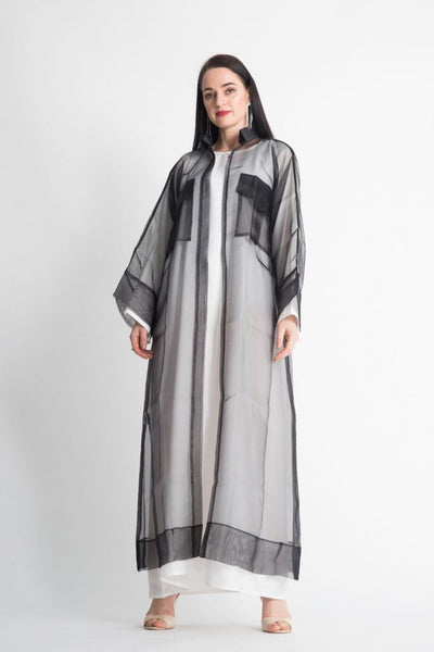Long Shirt Style Shear Abaya (6701402882232)