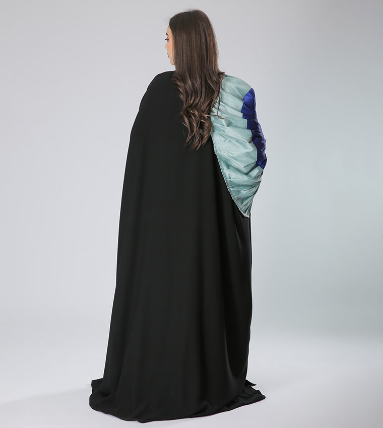 MOiSTREET Frill Flower Abaya (7927044014307)